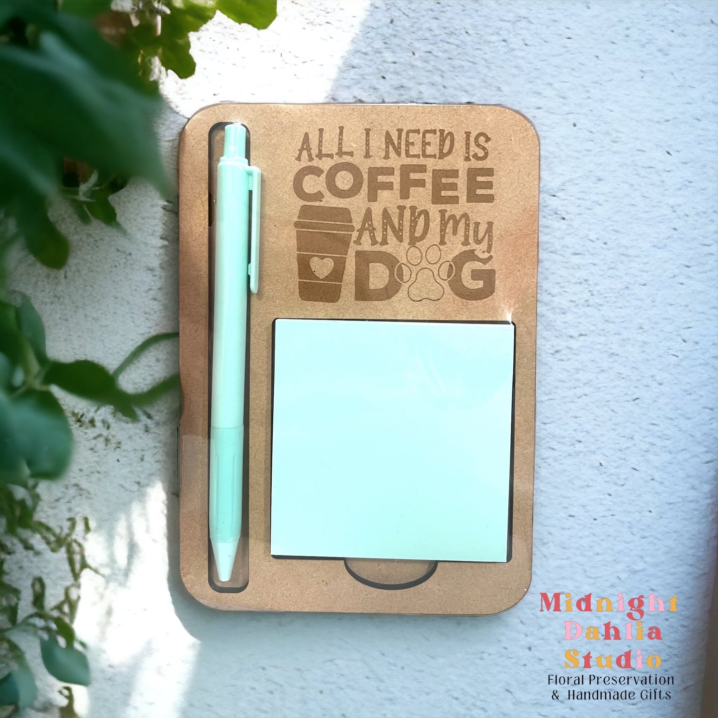 Sticky Note and Pen Holder Combo