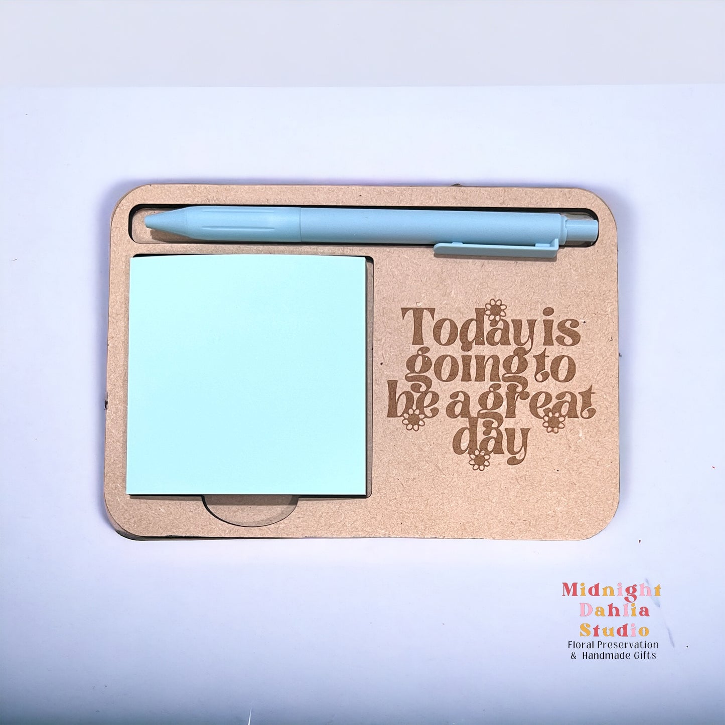 Sticky Note and Pen Holder Combo
