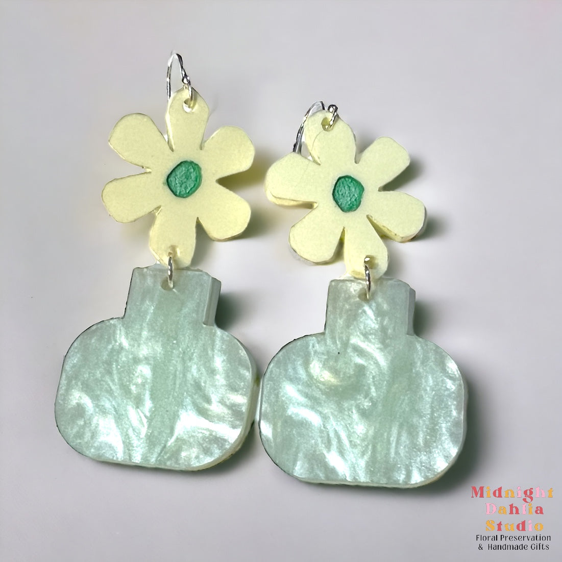 Retro Flower Vase Dangles | ON SALE
