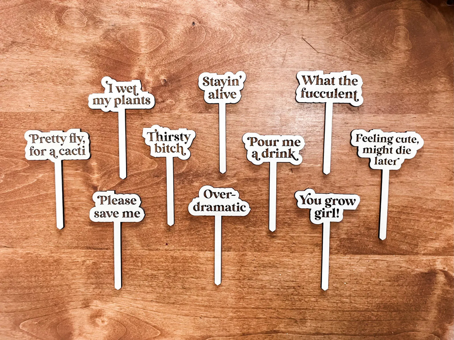 Snarky Plant Stakes