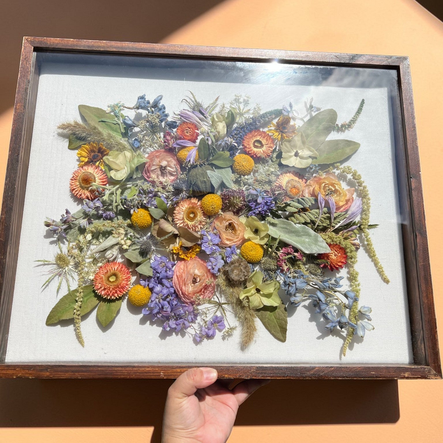 Shadow Box | Custom Bouquet Preservation – Midnight Dahlia Studio