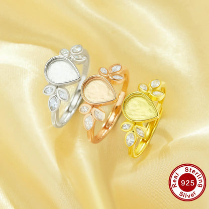 Pear Teardrop Bezel Keepsake Ring