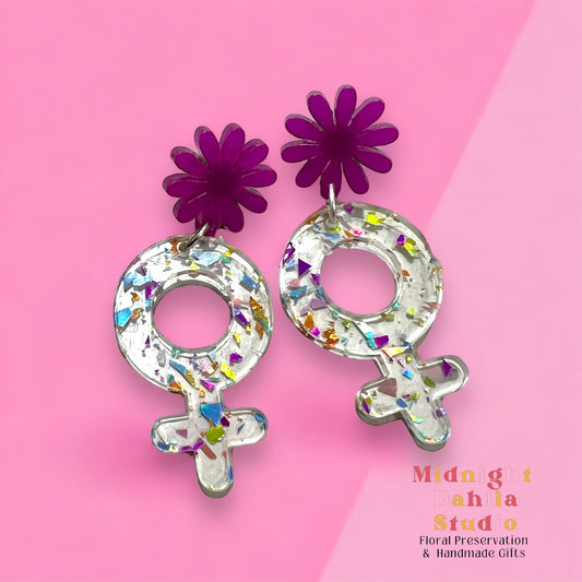 Girl Power Dangle Earrings | ON SALE