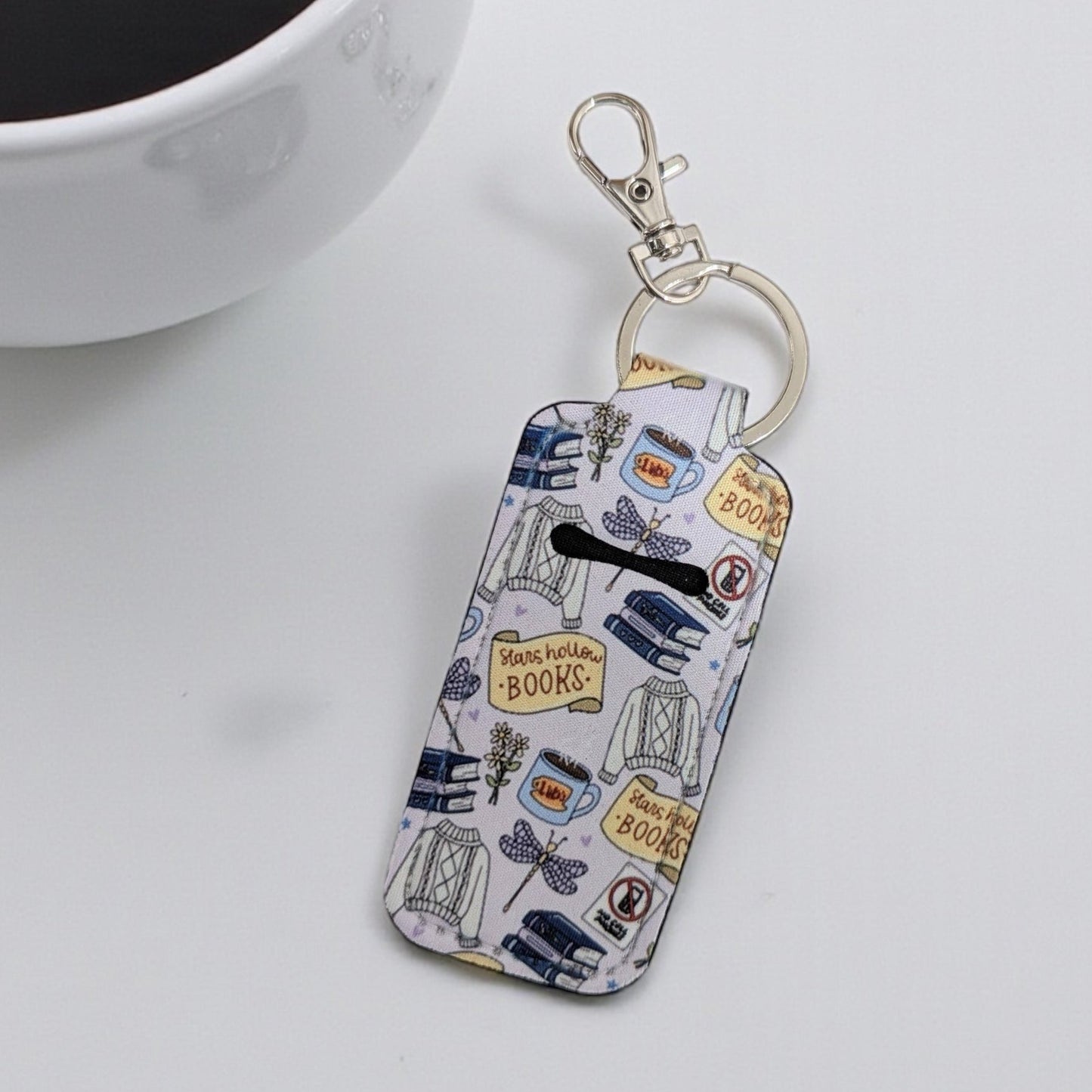 GG Inspired Doodle Lip Balm Chapstick Keychain Holder
