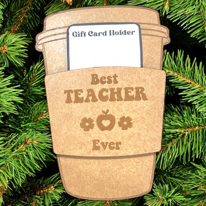 Teacher Gift Card Holder