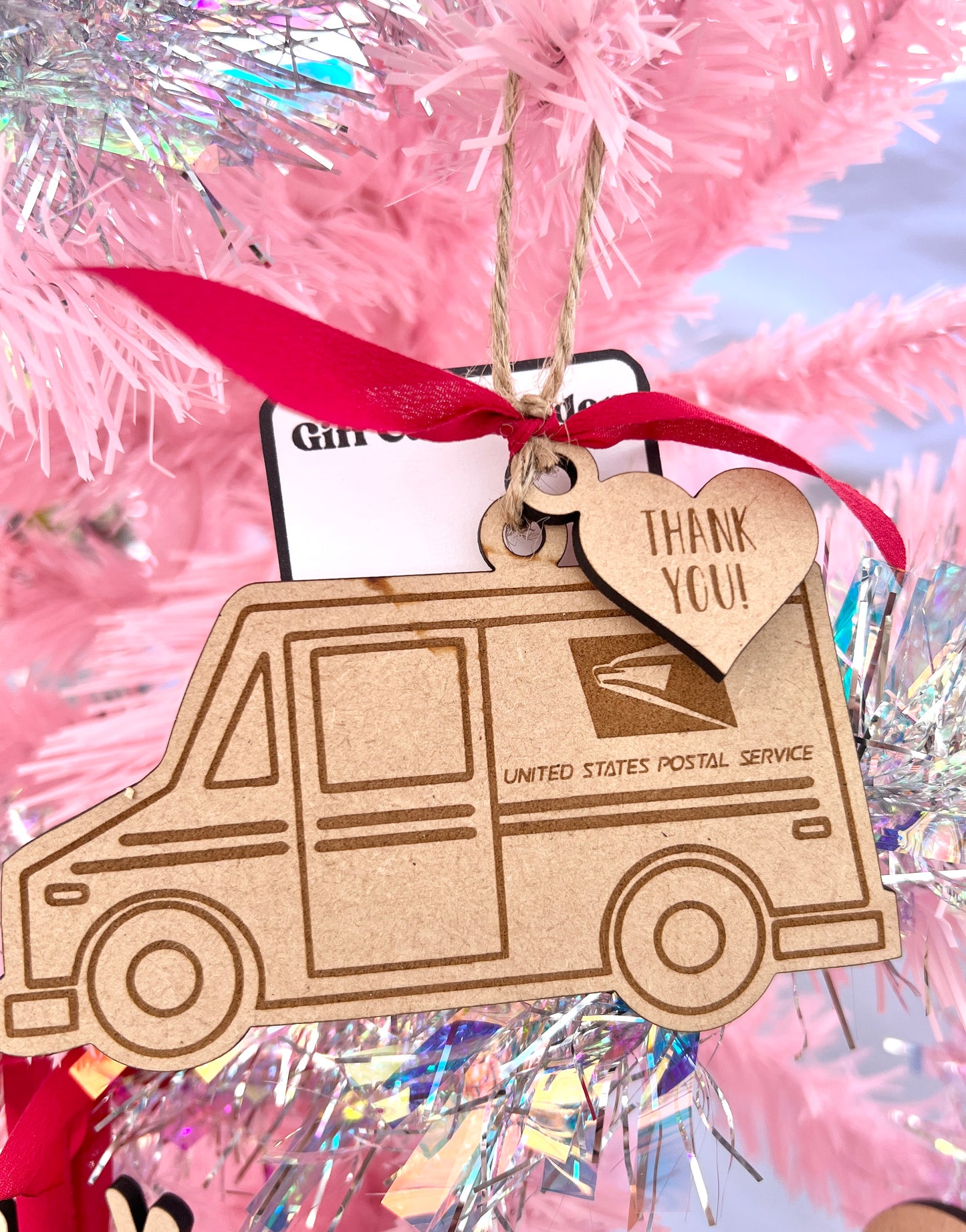 Delivery Driver & School Bus Driver Gift Card Holder Christmas Ornament