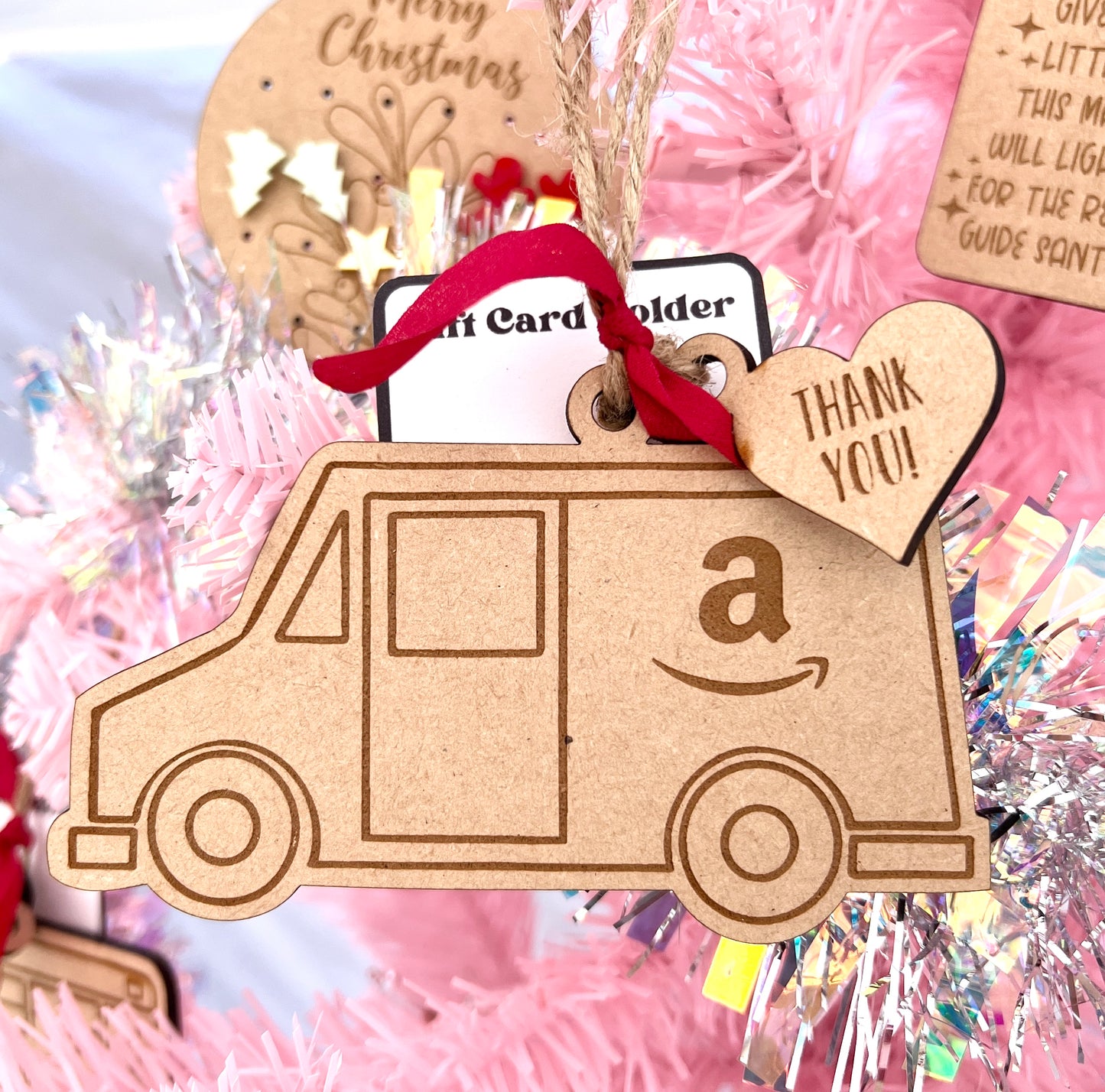 Delivery Driver & School Bus Driver Gift Card Holder Christmas Ornament
