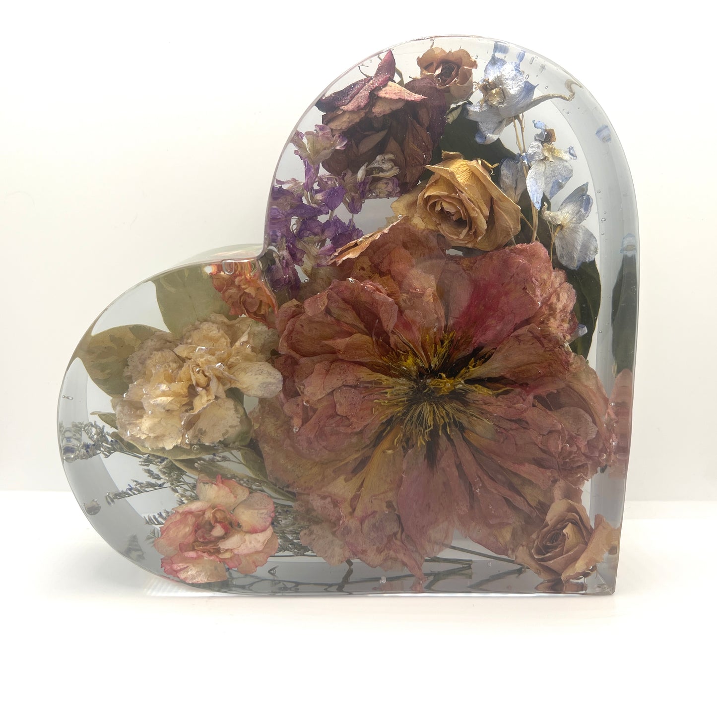 Resin Heart | Custom Bouquet Preservation