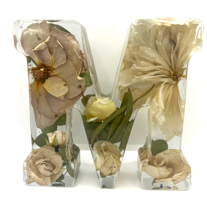 Resin Letter | Custom Bouquet Preservation
