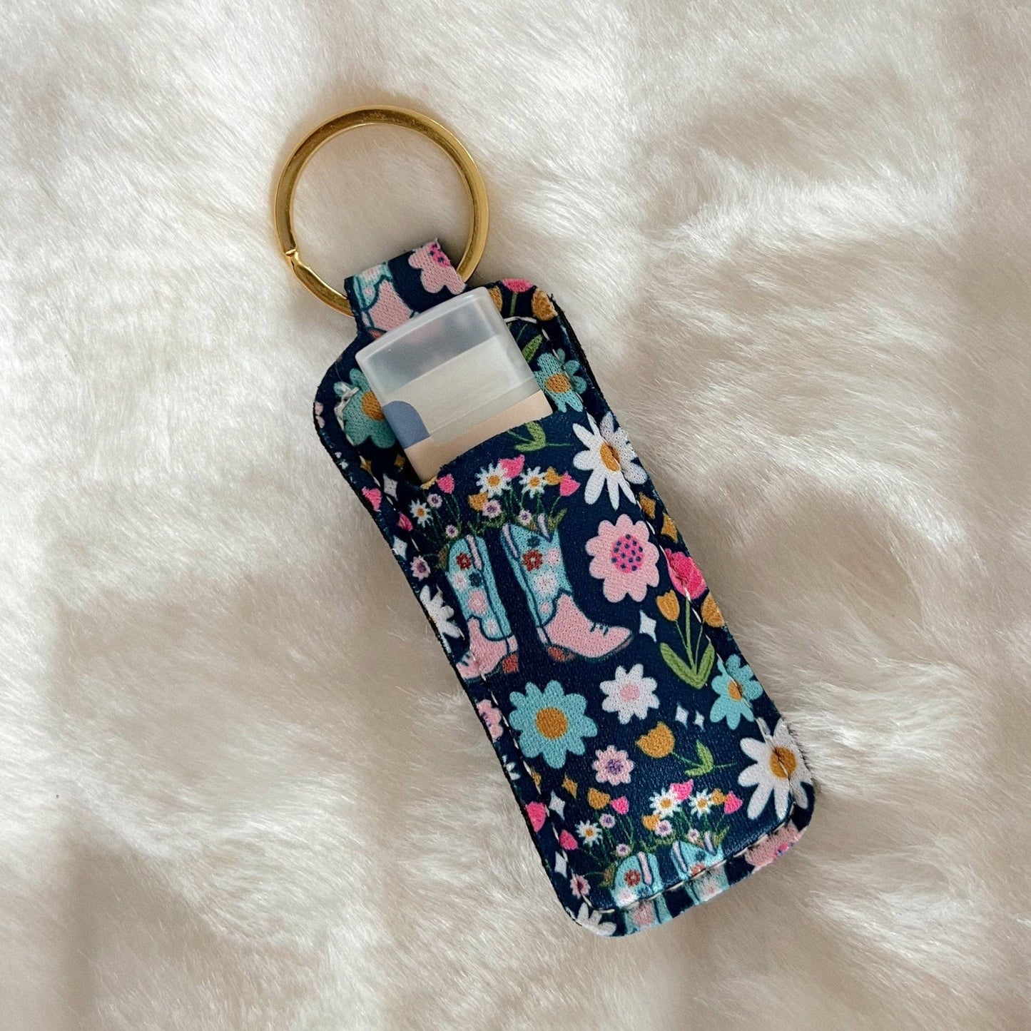 Lip Balm Holder Keychain | Boots & Bouquets