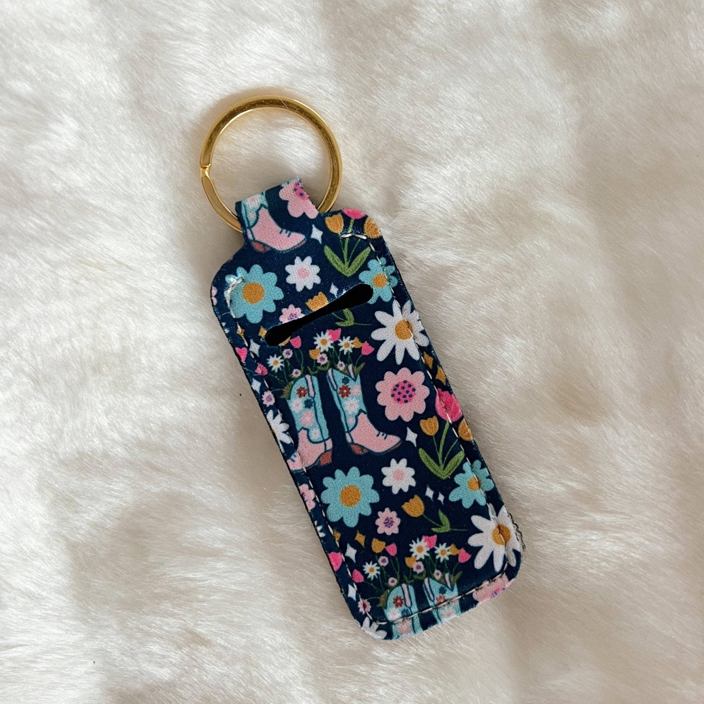 Lip Balm Holder Keychain | Boots & Bouquets