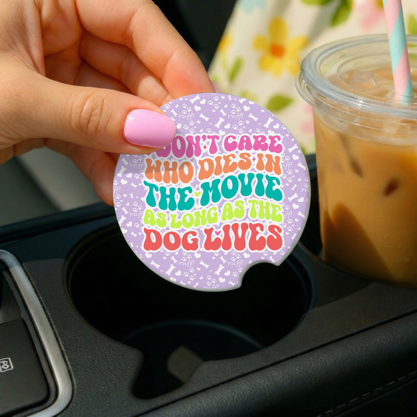 Dog Mom Car Coasters