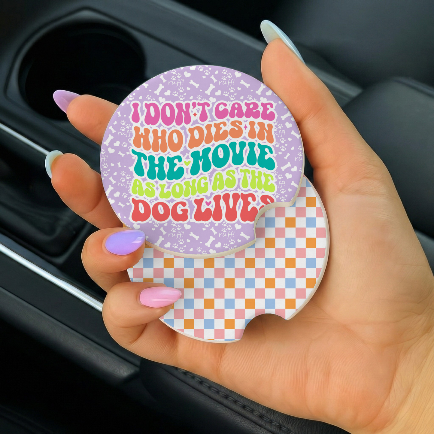 Dog Mom Car Coasters