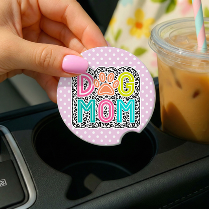 Dog Mom Car Coasters
