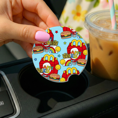 Happy Kid Meal Car Coaster Set