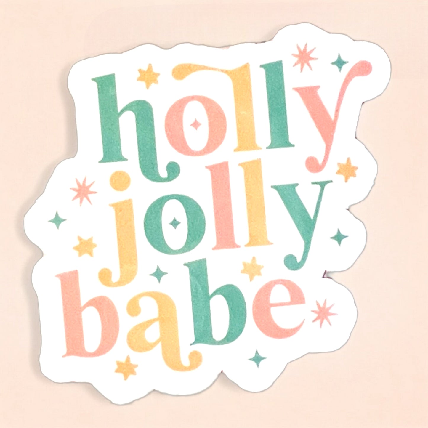 Holly Jolly Babe Sticker