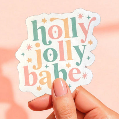 Holly Jolly Babe Sticker