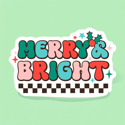 Merry & Bright Sticker