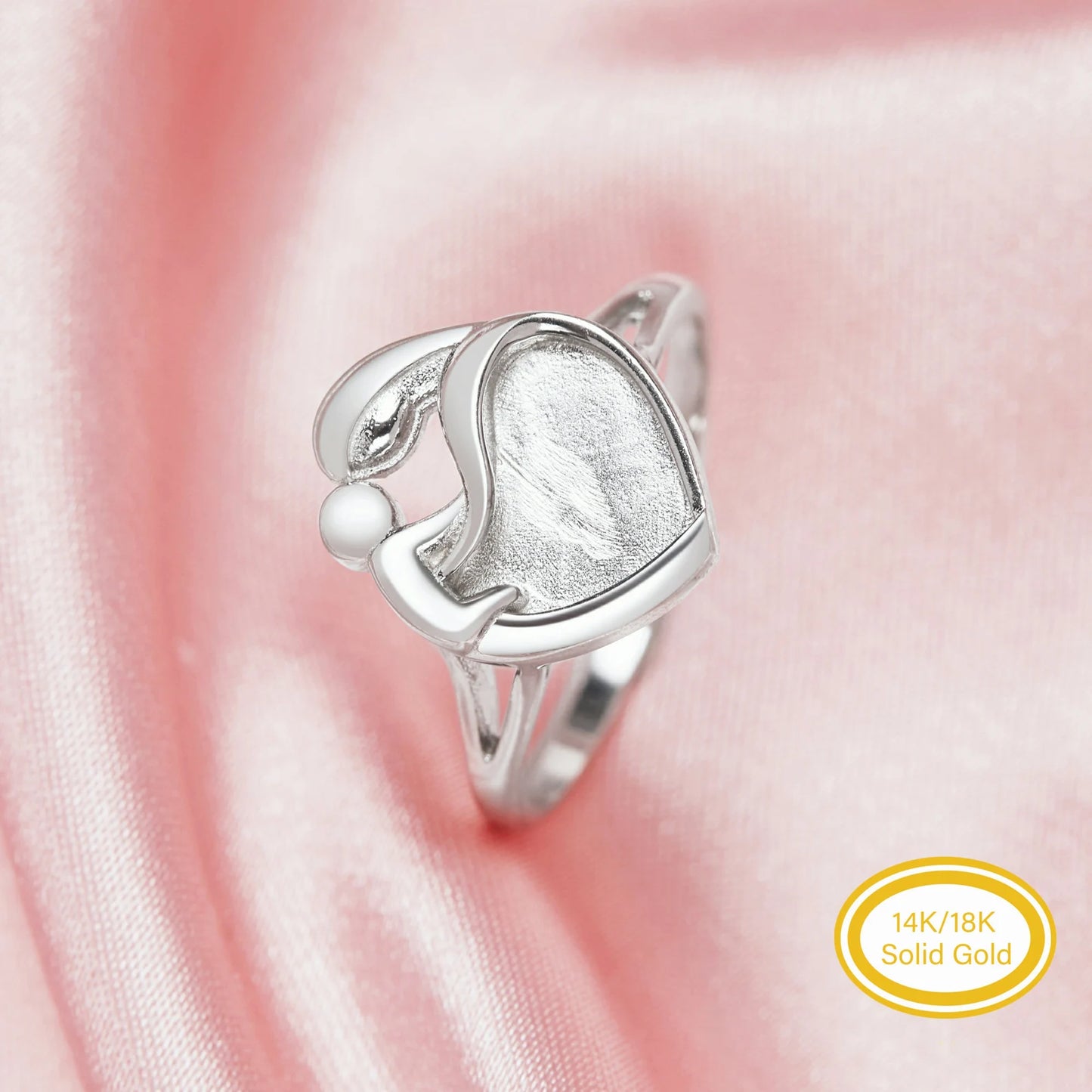 Mother Baby Keepsake Ring | 14K Gold