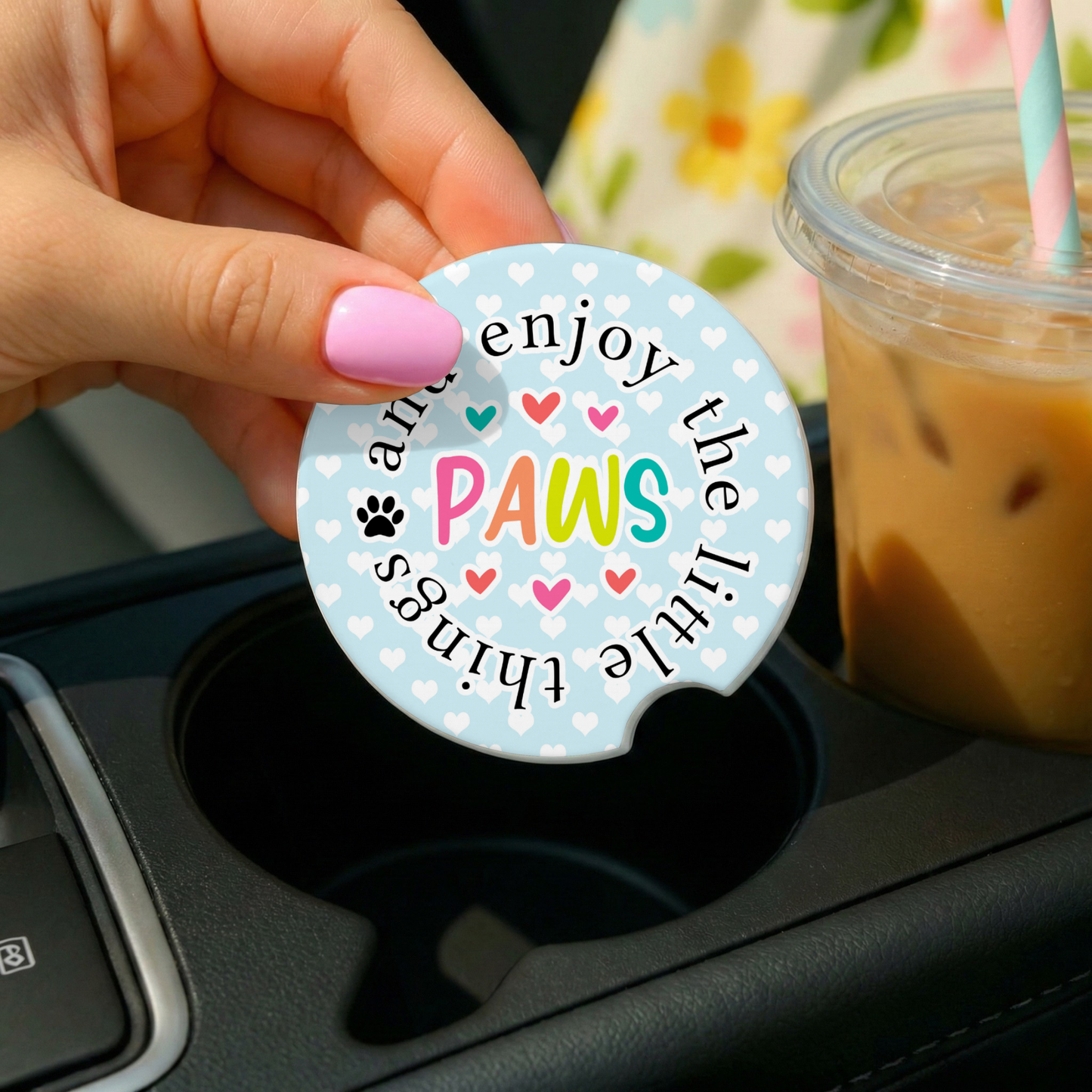Dog Mom Car Coasters