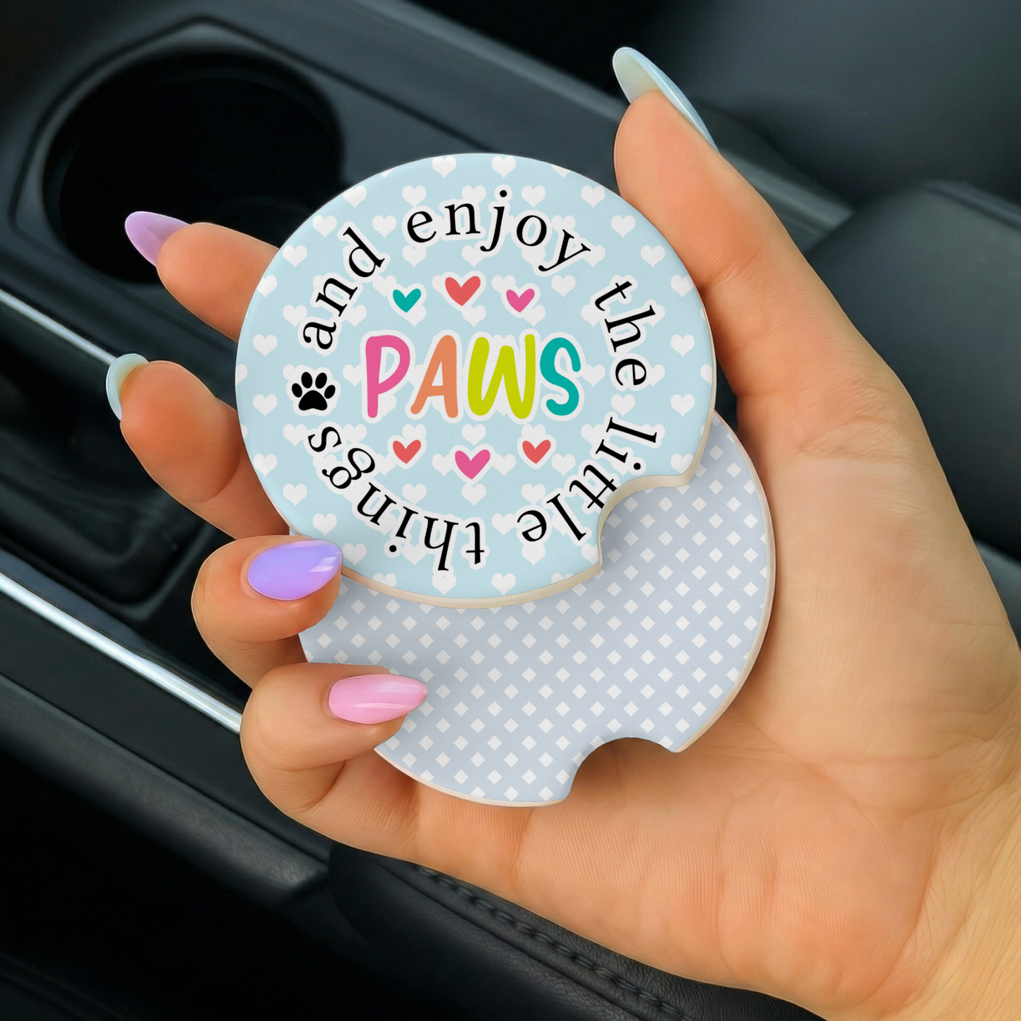 Dog Mom Car Coasters
