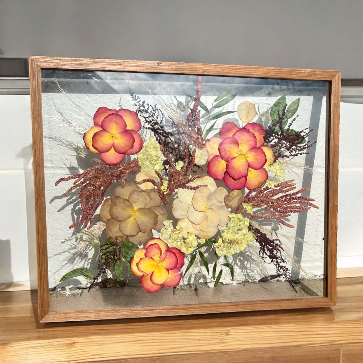 Pressed Flower Floating Frame | Custom Bouquet Presevation – Midnight ...