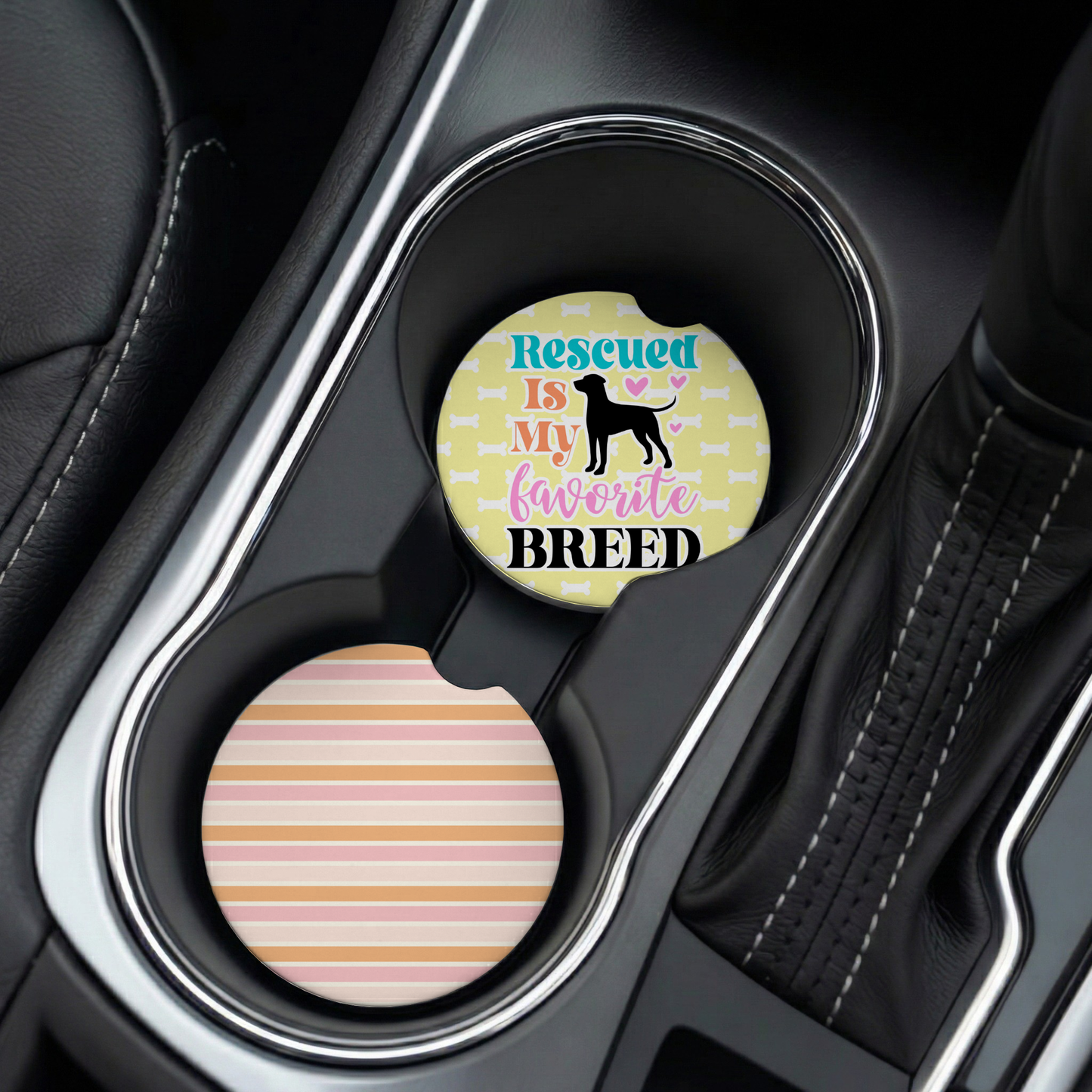 Dog Mom Car Coasters