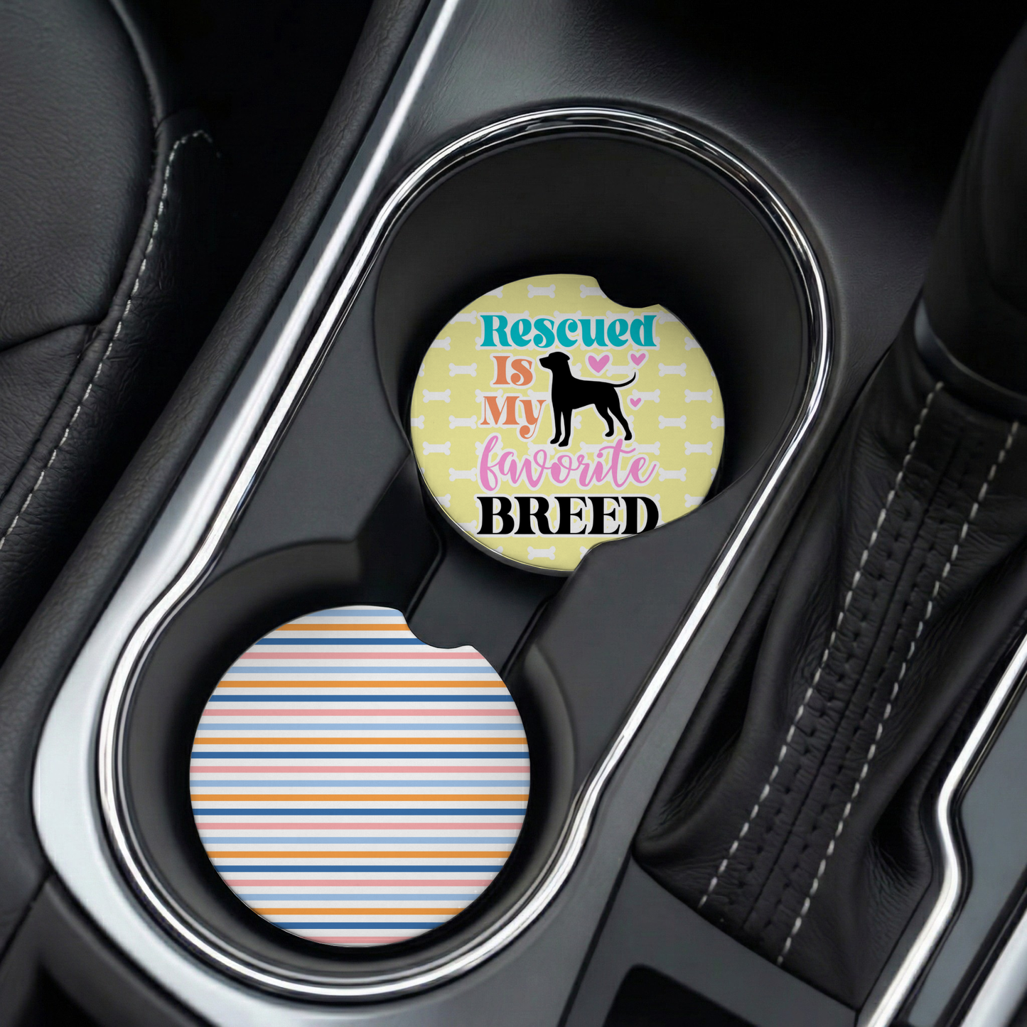 Dog Mom Car Coasters