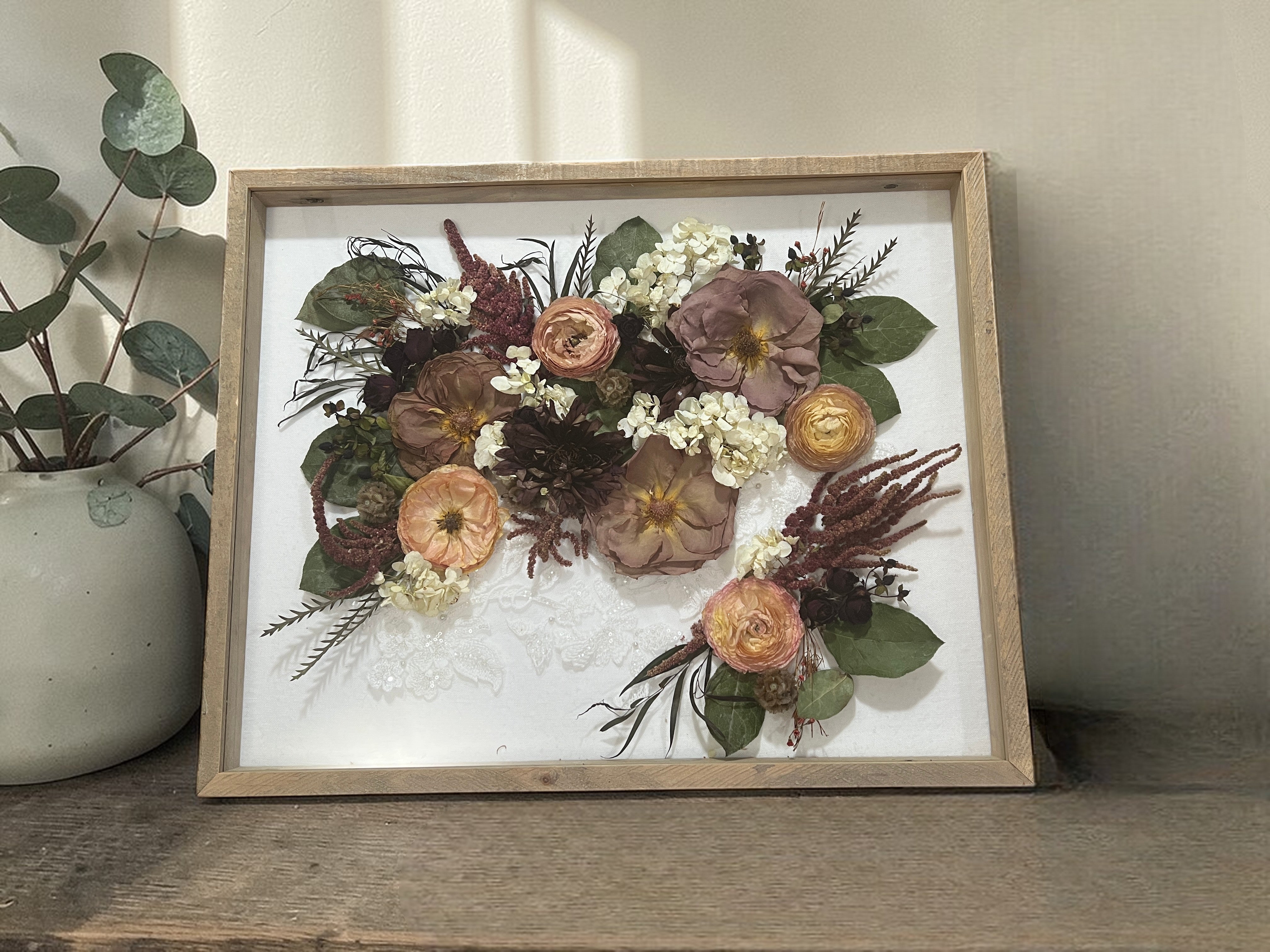 Shadow Box | Custom Bouquet Preservation – Midnight Dahlia Studio