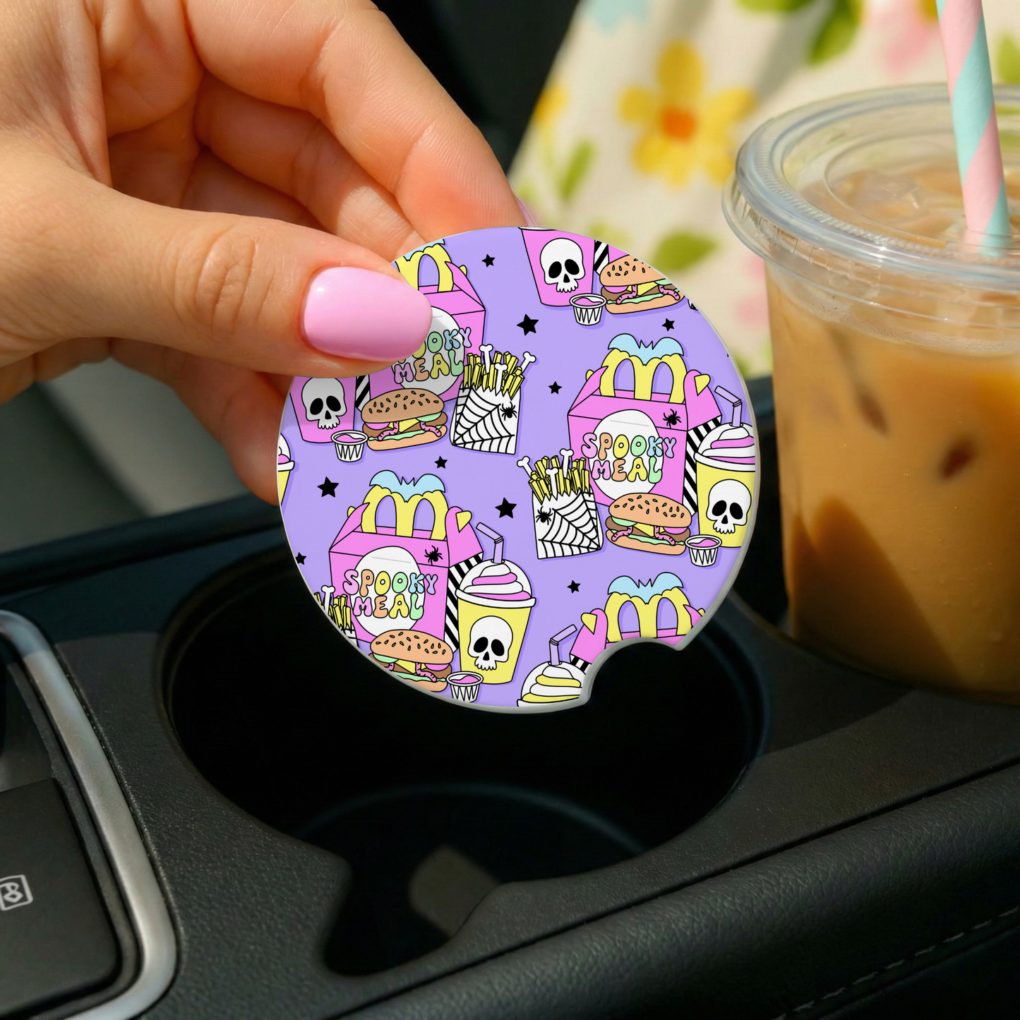 Spooky Kid Meal Car Coaster Set