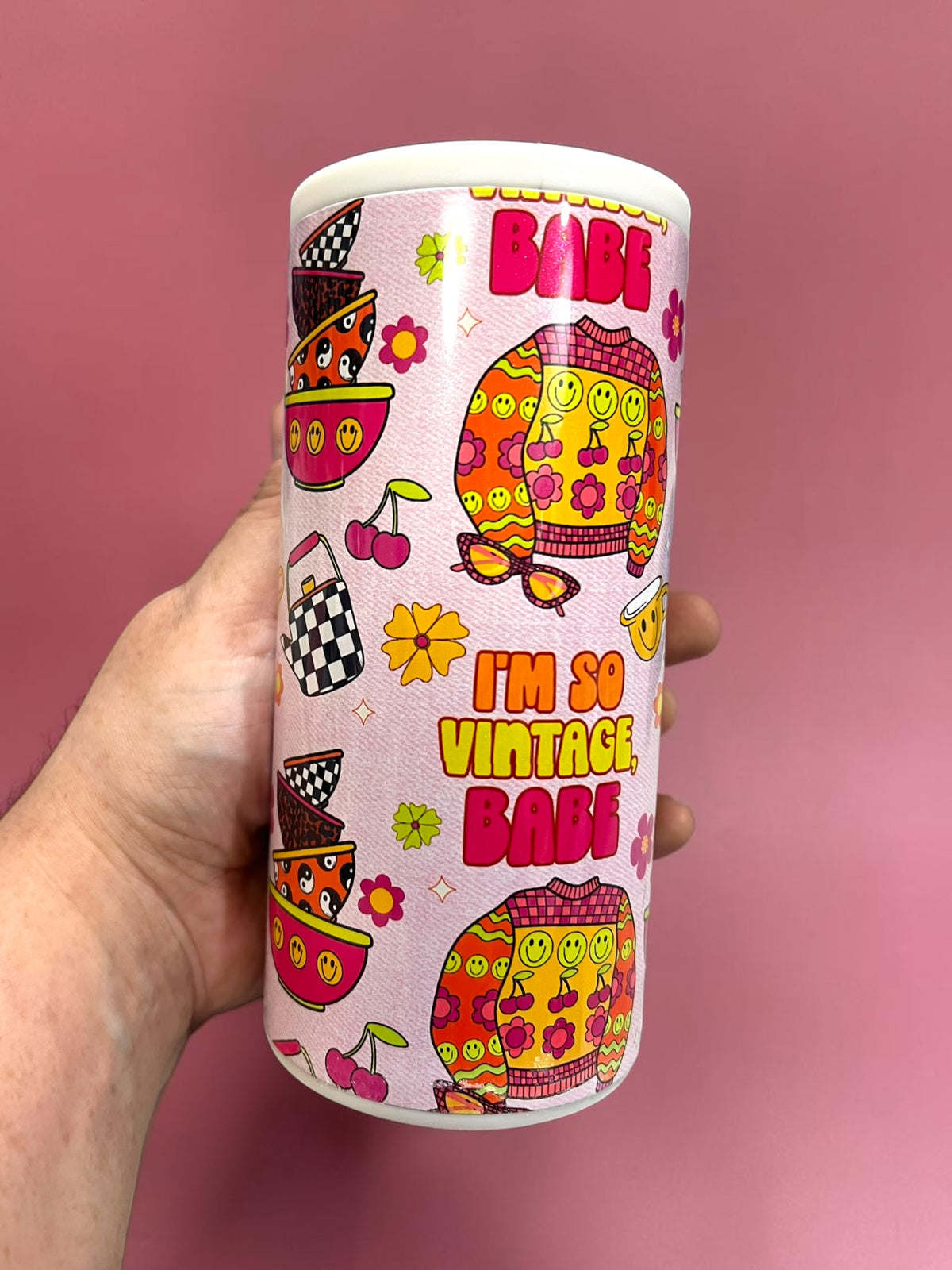 Slim Can Cooler | So Vintage Babe