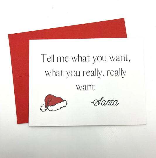 What You Really Really Want Holiday Card